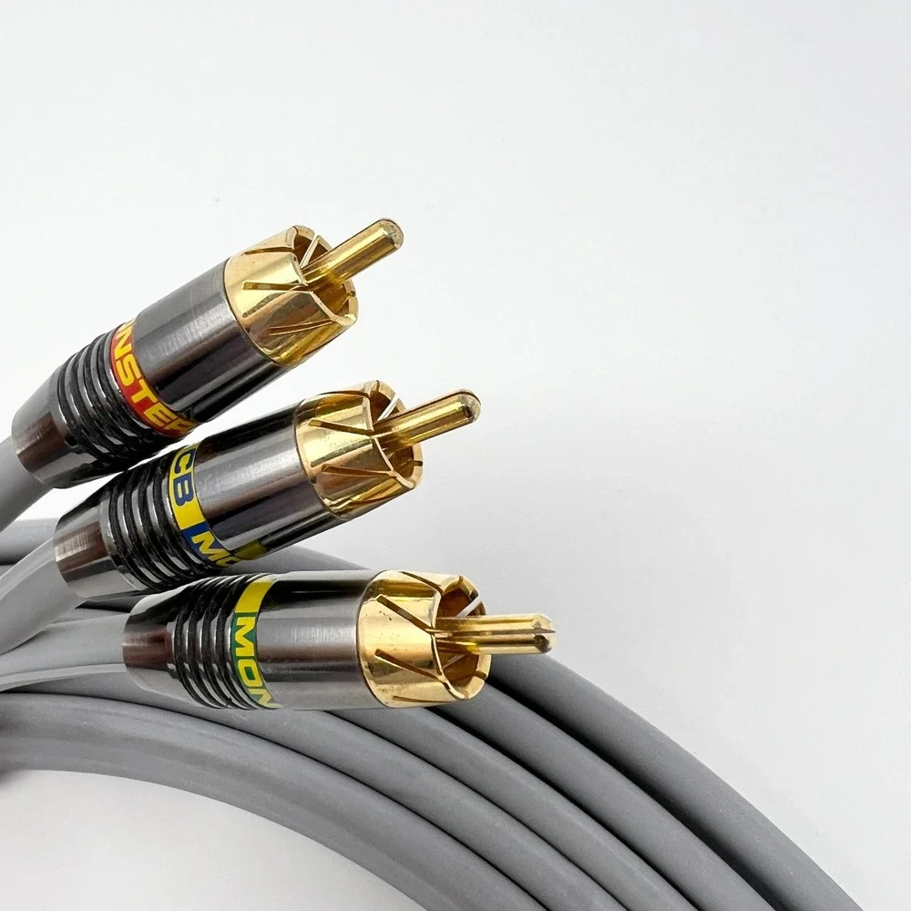 Monster M-Series M500cv Ultra-High Performance Component Video CableGray RC 10ft